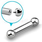 bb4 barbell lengua acero 316l 5mm bolas 8mm rosca interna venta