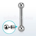 bb8 barbell lengua acero 316l 3mm bolas 6mm rosca interna venta