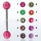 bbdxd barbell lengua acero quirurgico bolas acrilicas 6mm diana 16mm distribuidor