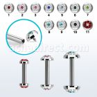 bbefrbin banana ceja acero 316l rosca interna multi cristal ferido distribuidor mayorista