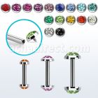 bbefrcin banana ceja acero 316l rosca interna multi cristal ferido distribuidor