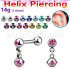 bber39b barbell helix acero quirurgico bolas 4mm bola multi joya 4mm mayorista