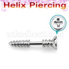bber49b barbell helix acero quirurgico tornillo estrella rosca rosca distribuidor