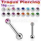 bber57 piercing tragus para cartilago acero quirurgico bola joya bisel 2 5mm bola acero liso 3mm distribuidor