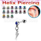 bber80 barbell helix acero quirurgico bola 4mm joya bisel bola 4mm acero liso colgante acero liso rayo venta