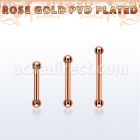 bbettb2 barbell ceja acero 316l pvd oro rosa bolas 2mm mayorista