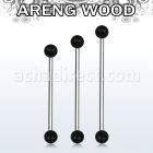 bbinar5 barbell industrial organico barra acero 316l bolas madera areng 5mm al por mayor