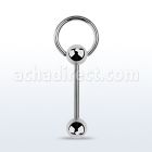bbsl barbell lengua acero quirurgico 316l bola 6mm anillo unido ella 16mm distribuidor mayorista