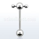 bbspnb barbell lengua cruzado acero 316l bolas 6mm barra cruzada bolas 3mm barra cruzada 8mm barbell lengua 16mm distribuidor mayorista