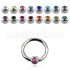 bcec3 aro bola presion acero quirurgico bola cierre 3mm cristal bisel distribuidor mayorista