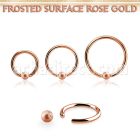 bcrr16f3 aro bola presion acero chapado pvd oro rosa bola acero esmerilado