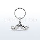 bcrs519 aro bola presion acero 316l colgante bigote liso al por mayor