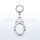 bcrs765 aro bola presion acero 316l colgante esposas grabado freedom plata mayorista