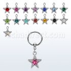 bcrssar aro bola presion acero 316l estrella colgado tachonada cristal redonda venta