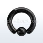 bcrt0 aro bola presion acero quirurgico pvd negro 8mm bola 10mm mayorista