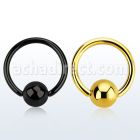 bcrt12g aro bola presion acero quirurgico pvd negro 2mm bola 8mm mayorista