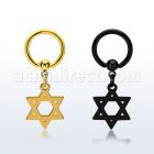 bcrtgdsr aro bola presion acero 316l pvd negro dorado colgante estrella david distribuidor