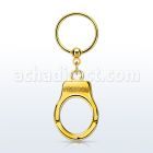 bcrts765 aro bola presion acero 316l pvd negro dorado colgante esposas grabado freedom oro mayorista