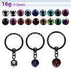 bcrtsmj aro bola presion acero 316l pvd negro bola multi joya mayorista