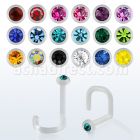binswc piercing nariz l bio flexible transparente 1mm cristal redondo 1 5mm venta