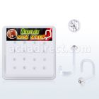 biswcx16 caja 16 piercing nariz l bio flexible 1mm cristal redondos 1 5mm al por mayor