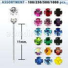 blk497 surtido por mayorpiercing nariz doblar tu mismo plata esterlina 925 0 6mm cristal redondo 1 5mm distribuidor