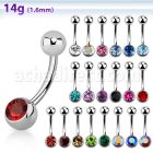 bn1cs piercing ombligo acero quirurgico bola joya bisel 6mm bola acero liso 5mm venta