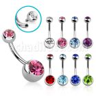 bn2cgin piercing ombligo acero quirurgico bolas joya bisel 8mm rosca interna 5mm al por mayor