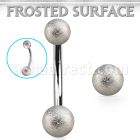 bn2fos piercing ombligo acero quirurgico bolas acero esmerilado 5mm 6mm distribuidor mayorista