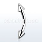 bncn4 piercing acero quirurgico conos 4mm mayorista