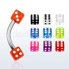 bne2di banana ceja acero quirurgico dados uv 3mm venta