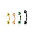 bnet20b banana ceja acero quirurgico anodizado bolas 3mm distribuidor mayorista