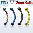 bnetb2 banana ceja acero quirurgico anodizado 1mm bolas 2mm mayorista