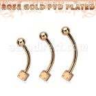 bnettdi banana ceja acero 316l pvd oro rosa dado 3mm bola lisa 3mm distribuidor