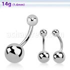bng piercing ombligo acero quirurgico bola 5mm bola acero liso 8mm venta