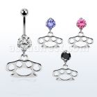 bnrz376c piercing ombligo acero quirurgico zirconia 8mm colgante nudillo laton 38 10mm mayorista