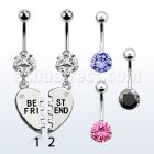 bnrz686 piercing ombligo acero quirurgico zirconia 8mm colgante best friends 38 10mm 38 10mm distribuidor