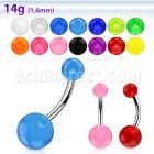 bnuv piercing ombligo acero quirurgico bolas acrilico uv 5 8mm 10mm distribuidor mayorista