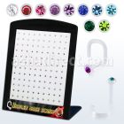 brbiswm display 120 piercing nariz l bio flexible 1mm cristal redondos 1 5mm distribuidor