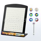 brnab display 120 piercing nariz hueso plata esterlina 925 0 6mm cristal redondo 1 5mm colores recubrimiento ab distribuidor