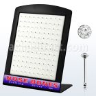 brnbc display 120 piercing nariz hueso plata esterlina 925 0 6mm cristal redondo 1 5mm mayorista