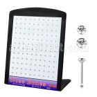 brnbmc10 925 sterling silver nose bones round crystal tops