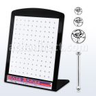 brnbmc7 display 120 piercing nariz hueso plata 925 0 6mm cristal claro redondo 1.25 1 5mm 2mm distribuidor mayorista