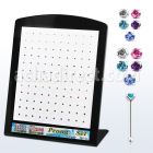 brnbpmm display 120 piercing nariz hueso plata esterlina 925 0 6mm cristal redondos al por mayor