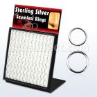 brnhmx7 display 96 aros continuos plata 925 8mm 10mm distribuidor