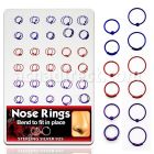 brnhp10 display 60 aros nariz plata esterlina colores bola 0 6mm 8mm 10mm distribuidor mayorista