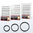 brnhp20 display 60 aros nariz continuos plata 925 color negro 8mm 12mm distribuidor