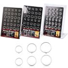 brnhp9 display 60 aros nariz plata esterlina blanco 0 6mm 30 bola 30 aros continuos 8mm 12mm mayorista