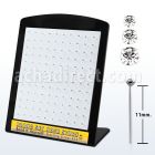 brnspbc display 120 piercing nariz doblar tu mismo plata 925 0 6mm cristal claro redondo 1.4mm 1 5mm 2mm mayorista