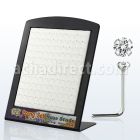 brnszc display 120 piercing nariz l plata 0 6mm zirconia 1 5mm mayorista